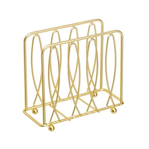 805593 PORTA-GUARDANAPOS METAL DORADO 15X6,50X13CM