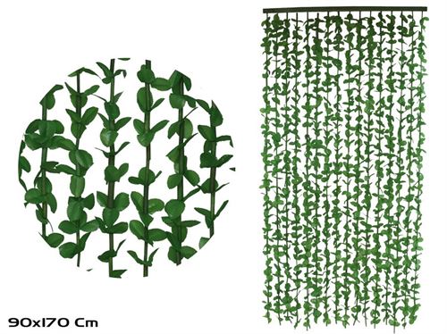 413860 CORTINA FOLHAS 16TIRAS 90X170CM