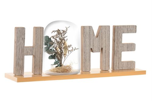 DH-198959 DECORAÇÃO MDF VIDRO 40X10X14 NATURAL