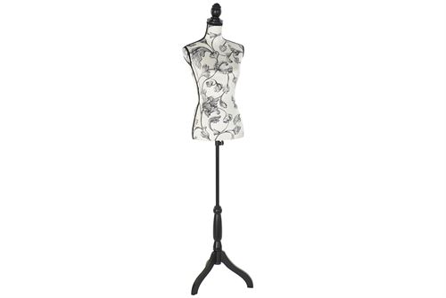 MB-173413 MANEQUIM POLIÉSTER 37X23X168 FOLHAS DOURADAS