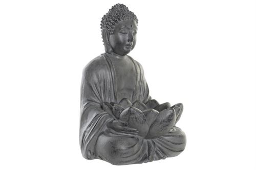 FD-192640 FIGURA RESINA 35X32X49 CINZENTO CLARO