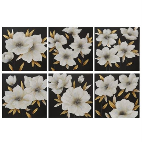 QUADRO WHITE GARDEN 60X60X3CM