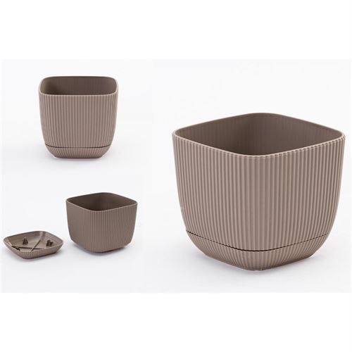 VASO PL KRS-383 CASTANHO 1.80L 15x15x13cm