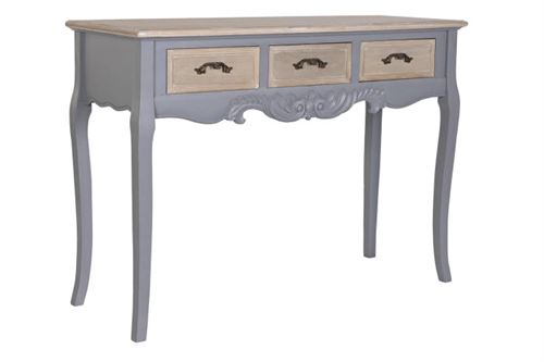 MB-201454 CONSOLA PAULOWNIA MDF 109,5X39X78,5 3 GAVETAS