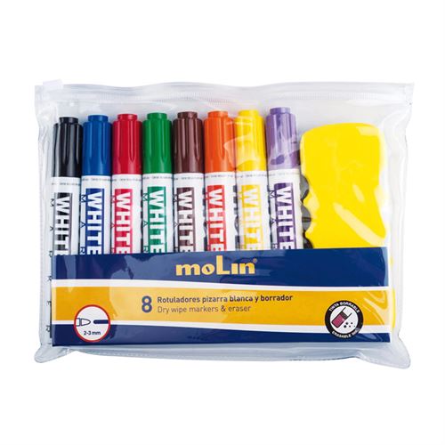 MOLIN RWB230-08B BOLSA C/8 MARCADORES P/QUADRO