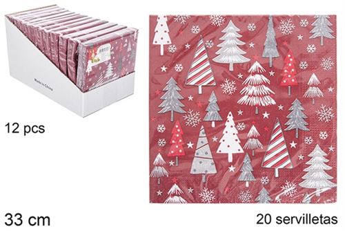 113693 GUARDANAPOS DE PAPEL DECORADOS 20UN 16X16CM