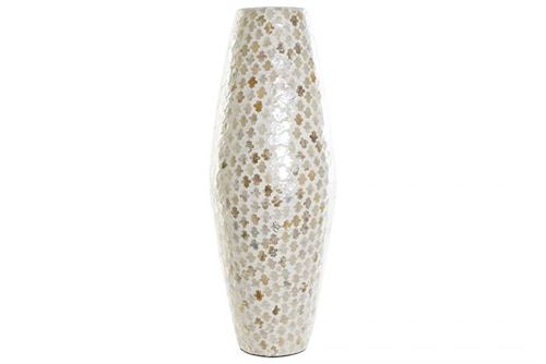 LD-184637 JARRO BAMBU MADRE PÅROLA 24X24X66 NACARADO
