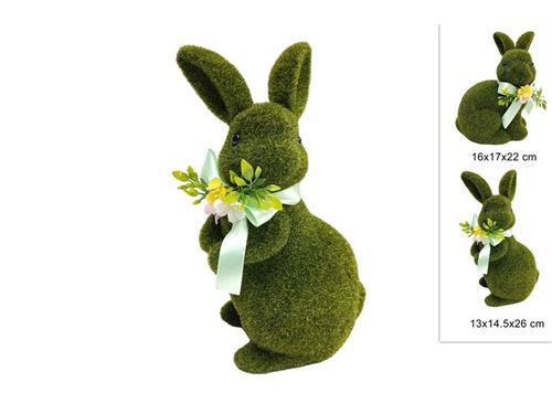32055 COELHO DECORATIVO 26CM 2SORT