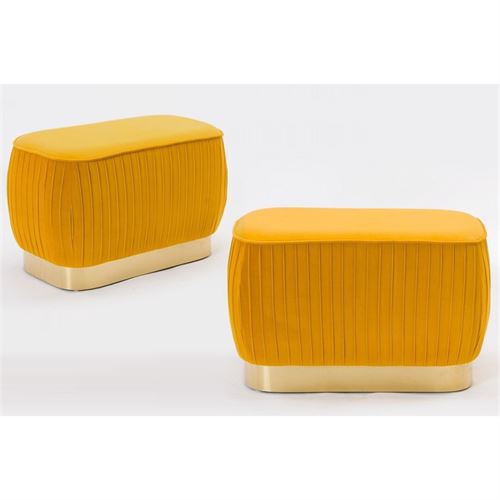 P070289702 PUFF MOSTARDA 62X35X40CM