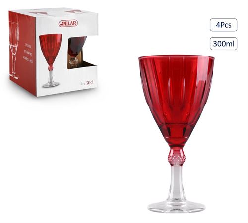 WWG07B-RTOP COPO VERMELHO 300ML PK4