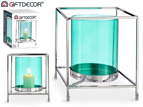 67768 CASTICAL MTL/VDR AZUL 14X14X15,50CM