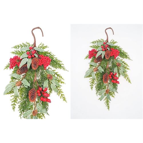 P151191525 ARRANJO FLORAL NATAL 55cm