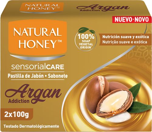 NATURAL HONEY SABONETE SENS CARE BS ARGAN PK-2X100G