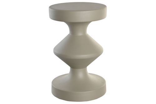 MB-205211 MESA AUXILIAR FERRO 29,5X29,5X47 ABSTRATO BEGE