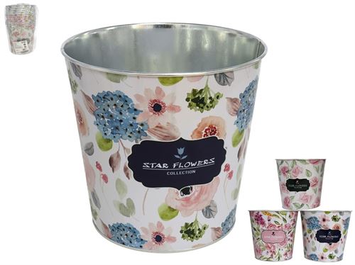 978767 VASO MTL CAMELIA 17,5X16,5CM
