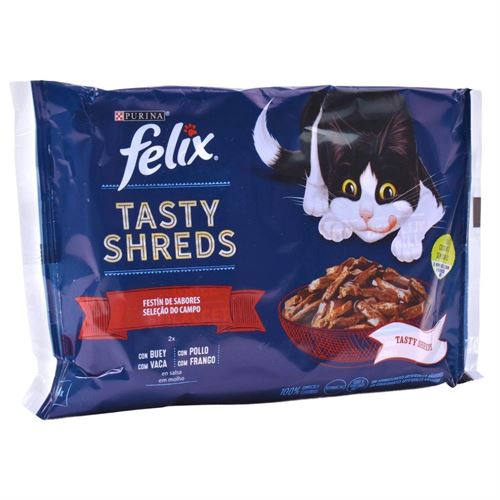 371133 FELIX TASTY DUO CARNES 4X80G