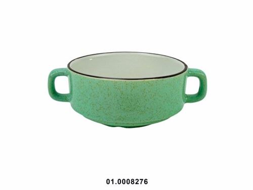 TIGELA SOPA VERDE CERAMICA GRES