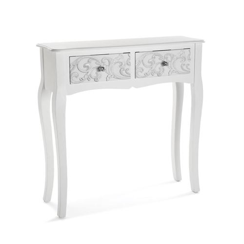 21600044 MESA ENTRADA BRANCO 80X25X80CM