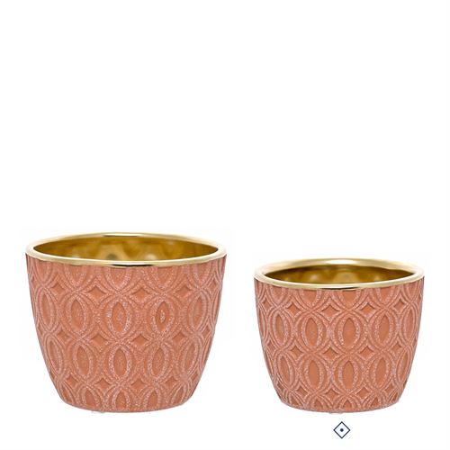 VASO CERAMICA GOLDEN BRICK C 12,00 L 12,00 A 9,00