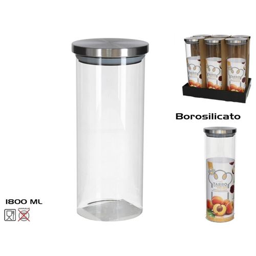 FRASCO DE BOROSILICATO 1800ML T/METAL