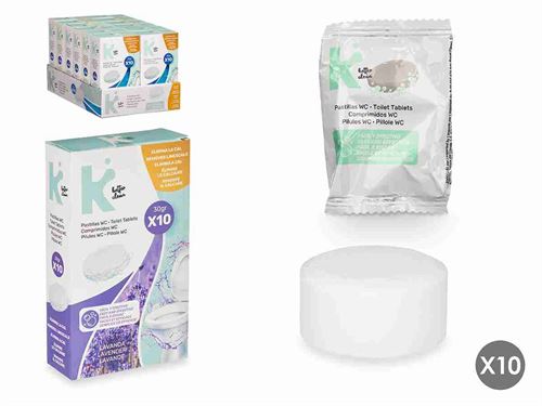 85812 CONJUNTO 10 BLOCOS PARA SANITA LAVANDA 30GR