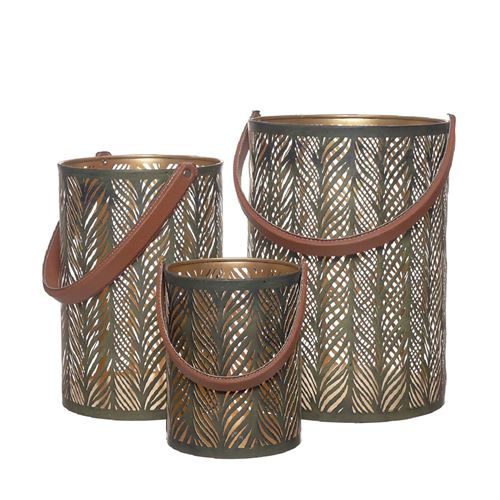 78994 LANTERNAS EM METAL - CONJ. 3 C 0,00 L 25,00 A 35,00