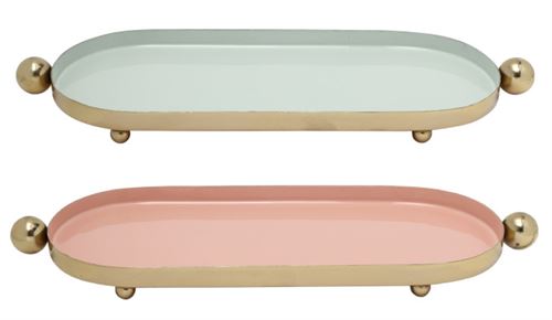 LD-206177 CENTRO DE MESA FERRO 35X13X3 LACADO 2 MOD