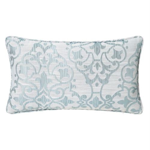 803208 ALMOFADA AZUL ESTELA JACQUARD 50 X 30 CM