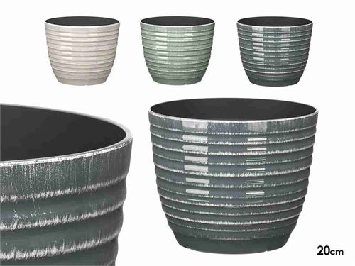 11487 VASO PL RISCAS 20CM