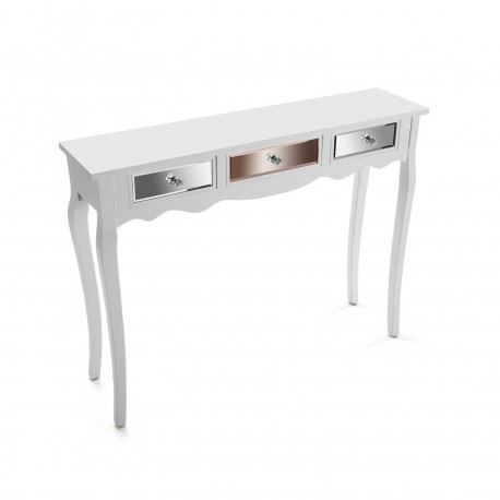 21020040 MESA 3 GAVETAS FERRARA 106.5X25X80,5CM