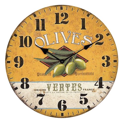 7936014 RELOGIO MDF 34CM OLIVES