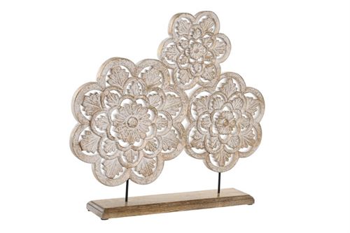 DH-201194 DECORAÇÃO MANGA MDF 50X9X45 DOURADO BRANCO
