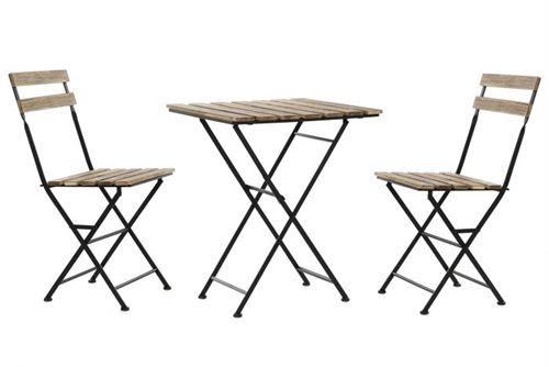 MESA SET 3 METAL PINHEIRO 60X60X74 DOBRÁVEL