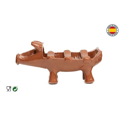 785-0107 CHORICEIRA TRADICIONAL DE BARRO ESMALTADO 22X7X10CM