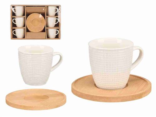 88740 CHAVENA CAFE PIRES BAMBU SET6