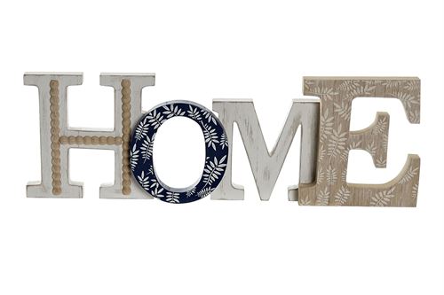 LD-191105 DECORAÇÃO MDF 40X3X13 AZUL HOME