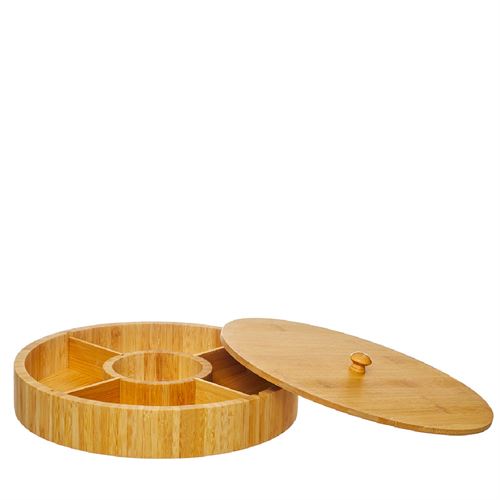 55250 BAMBU - PRATO APERITIVOS C/TAMPA C 30,00 L 30,00 A 5,00