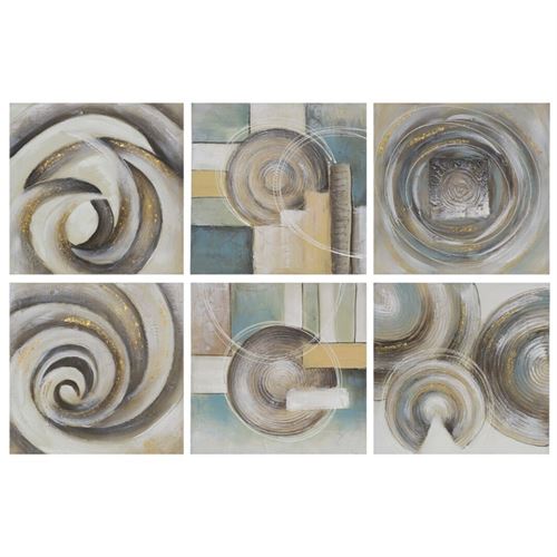 03959 QUADRO GOLD SPIRAL 50X50X3CM