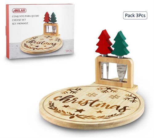 CBK1783 TABUA QUEIJO NATAL 3PÇS