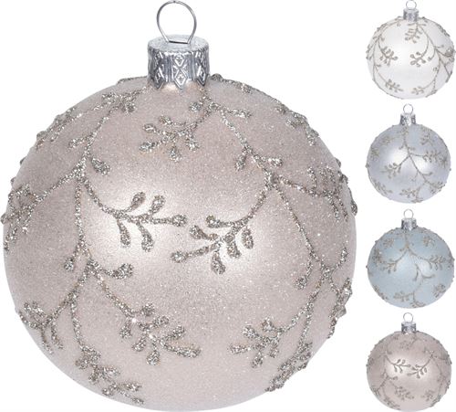 AVG110470 BOLA NATAL 10CM GLITTER