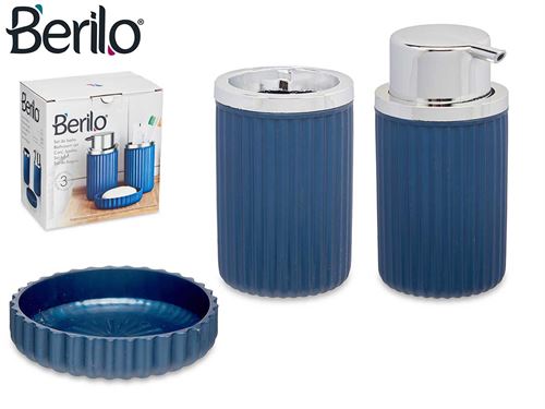 64066 SET WC 3 PÇS AZUL