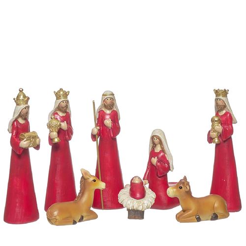90193 PRESEPIO POLIRESINA 8PÇS
