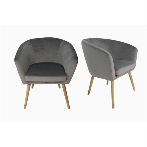 P070284602 POLTRONA CINZA T9817-1 JB607-61 65X64X78CM