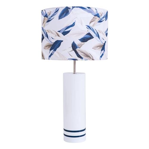 074830164 CANDEEIRO BRANCO AZUL ABAT-JOUR GUALO AZUL