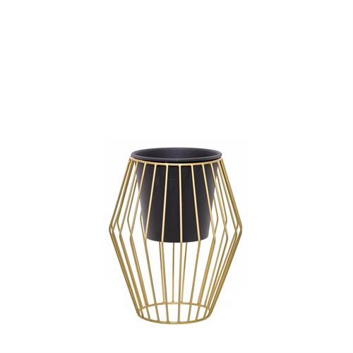 88622 VASO METAL COM SUPORTE  C 26,00 L 21,00 A 21,00