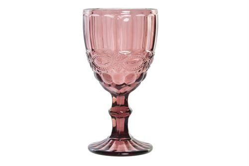 PC-195007 COPO VIDRO CJ6 8,7X8,7X17 325ML, GRAVADO ROSA