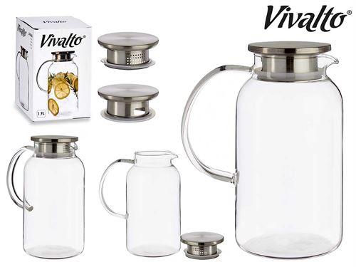 JARRO C/TAMPA VDR BOROSILICATO 1900CL