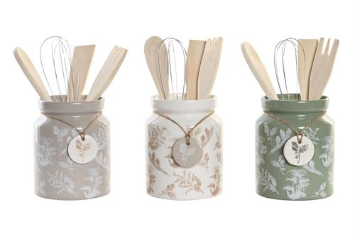 PC-200329 RECIPIENTE UTENSILIOS SET 5 DOLOMITE 12X12X25 1 L
