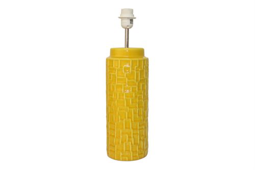 BASE CANDEEIRO 14X45,5CM AMARELO