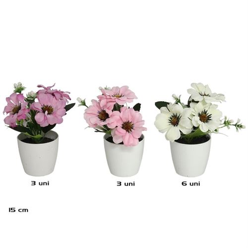 146119 VASO FLOR ARTIFICIAL